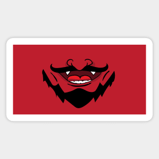 the devil smile satan halloween Sticker